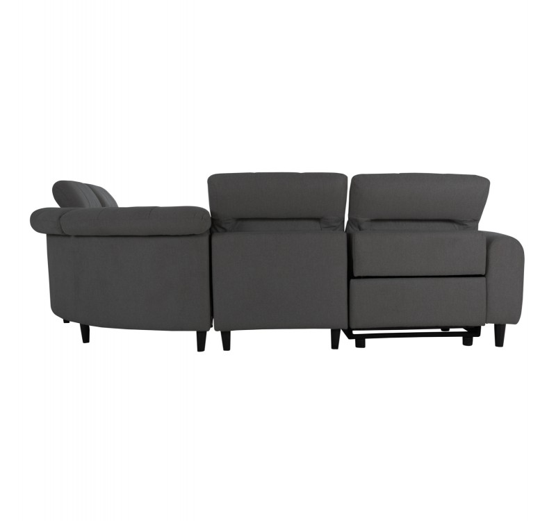 ΓΩΝΙΑΚΟΣ ΚΑΝΑΠΕΣ ΜΕ RECLINE ORACLE HM3290.01 ΓΚΡΙ ΥΦΑΣΜΑ 260x260x90(κάθισμα)x94Υεκ.