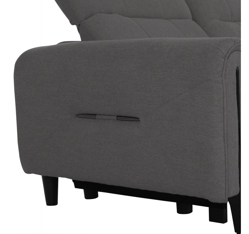 ΓΩΝΙΑΚΟΣ ΚΑΝΑΠΕΣ ΜΕ RECLINE ORACLE HM3290.01 ΓΚΡΙ ΥΦΑΣΜΑ 260x260x90(κάθισμα)x94Υεκ.
