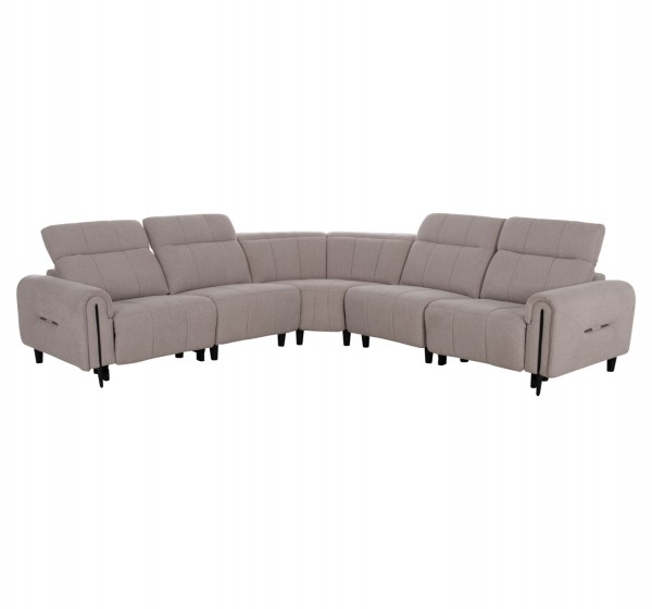 ΓΩΝΙΑΚΟΣ ΚΑΝΑΠΕΣ ΜΕ RECLINE ORACLE HM3290.02 ΜΠΕΖ ΥΦΑΣΜΑ 260x260x90(κάθισμα)x94Υεκ.