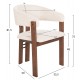 ΣΕΤ ΤΡΑΠΕΖΑΡΙΑΣ 7ΤΜΧ ZARRA HM21338.01 ΤΡΑΠΕΖΙ ΑΠΟ MDF--ΚΑΡΕΚΛΕΣ ΜΕ ΜΠΟΥΚΛΕ ΥΦΑΣΜΑ