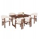 ΣΕΤ ΤΡΑΠΕΖΑΡΙΑΣ 7ΤΜΧ ZARRA HM21338.01 ΤΡΑΠΕΖΙ ΑΠΟ MDF--ΚΑΡΕΚΛΕΣ ΜΕ ΜΠΟΥΚΛΕ ΥΦΑΣΜΑ