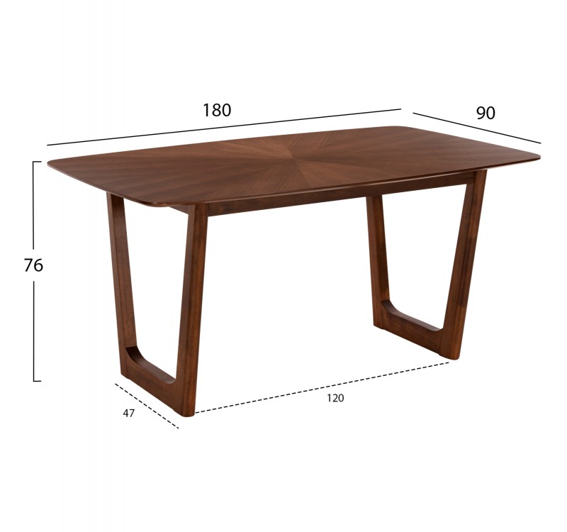ΣΕΤ ΤΡΑΠΕΖΑΡΙΑΣ 7ΤΜΧ ABAI HM21338.02 ΤΡΑΠΕΖΙ ΑΠΟ MDF--ΚΑΡΕΚΛΕΣ ΜΕ ΜΠΟΥΚΛΕ ΥΦΑΣΜΑ