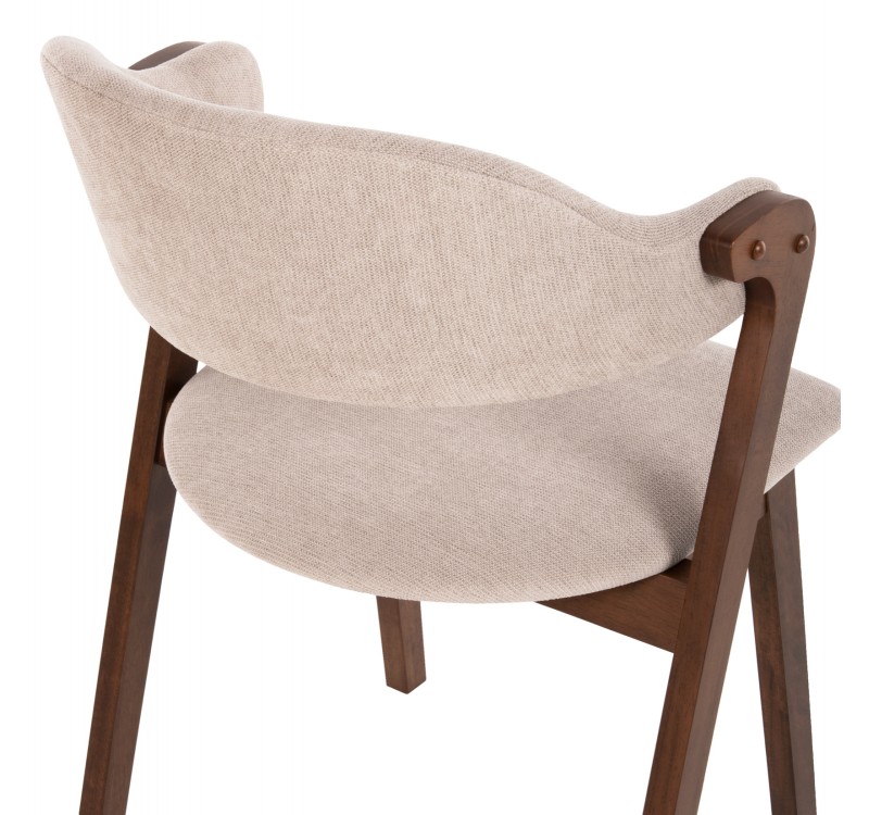ΣΕΤ ΤΡΑΠΕΖΑΡΙΑΣ 9ΤΜΧ RIDER HM21341 ΤΡΑΠΕΖΙ ΑΠΟ MDF--ΚΑΡΕΚΛΕΣ RUBBERWOOD & ΥΦΑΣΜΑ