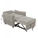 ΠΟΛΥΘΡΟΝΑ-ΚΡΕΒΑΤΙ ORYN HM3307.03 ΜΠΕΖ ΥΦΑΣΜΑ 89x85x84Υεκ.
