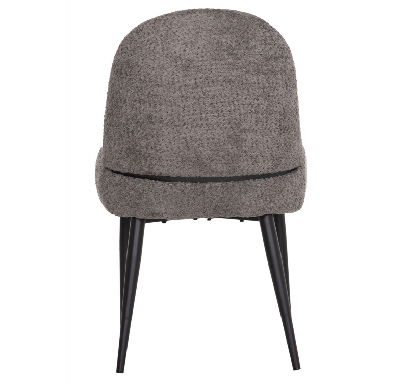 ΚΑΡΕΚΛΑ SARKY HM8585.11 ΥΦΑΣΜΑ ΜΠΟΥΚΛΕ ΓΚΡΙ ΜΕ ΜΕΤΑΛΛΙΚΑ ΠΟΔΙΑ 56x64x88Yεκ.