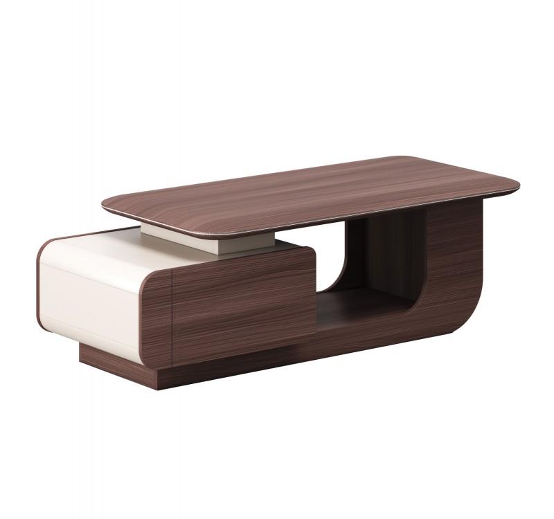 ΤΡΑΠΕΖΙ ΣΑΛΟΝΙΟΥ ΓΡΑΦΕΙΟΥ ΣΕΙΡΑ PRESIDENT HM2150 ΜΕΛΑΜΙΝΗ ΚΑΡΥΔΙ-ΜΠΕΖ 140x60x45Υεκ