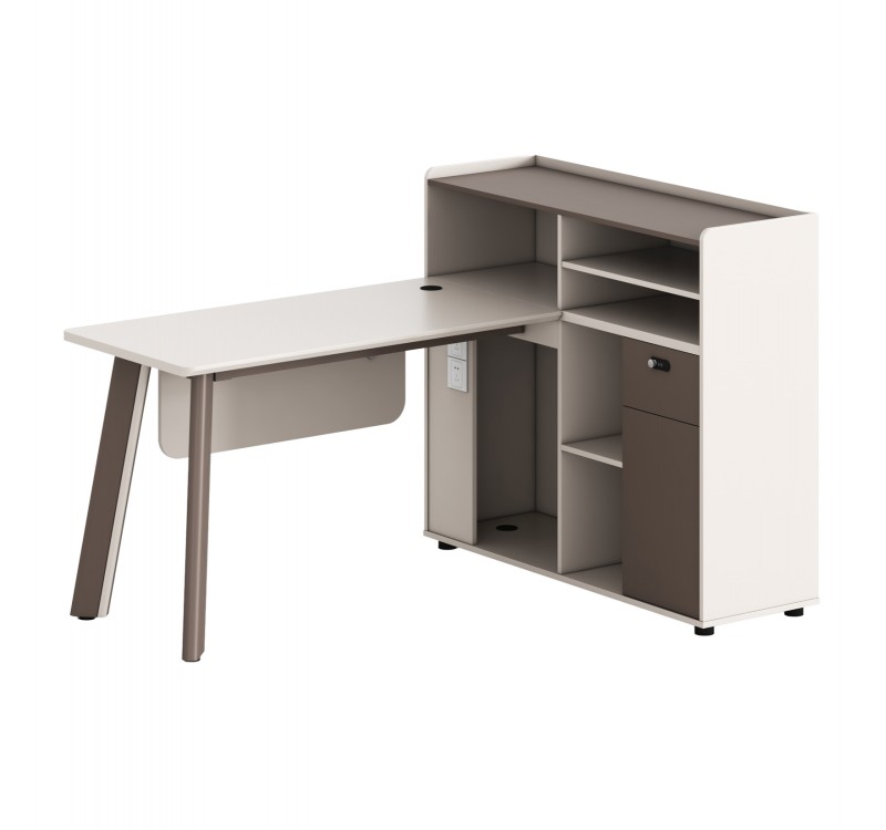 ΓΡΑΦΕΙΟ ΔΕΞΙΑ ΓΩΝΙΑ NEWLINE HM18275R ΜΕΛΑΜΙΝΗ ΕΚΡΟΥ--ΠΟΔΙΑ ΑΛΟΥΜΙΝΙΟΥ 160x120x105Υεκ