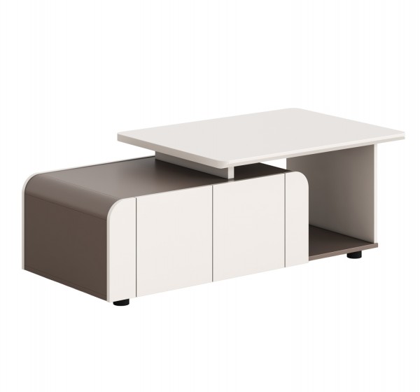 ΝΤΟΥΛΑΠΙ ΓΡΑΦΕΙΟΥ ΣΕΙΡΑ NEWLINE HM18285 ΜΕΛΑΜΙΝΗ ΣΕ ΚΡΕΜ-ΑΝΟΙΧΤΟ ΚΑΦΕ 120x60x42Υεκ