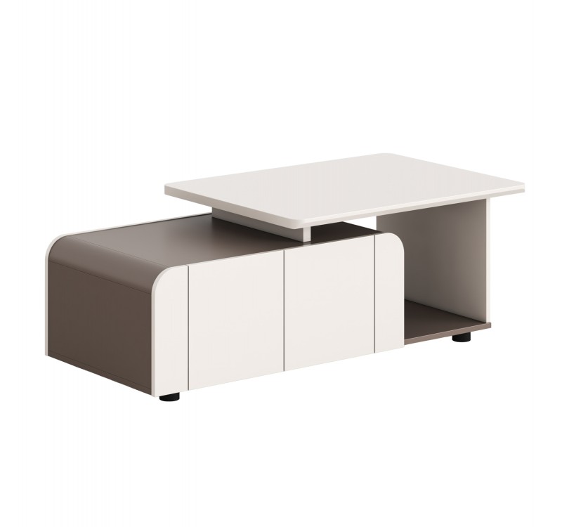 ΝΤΟΥΛΑΠΙ ΓΡΑΦΕΙΟΥ ΣΕΙΡΑ NEWLINE HM18285 ΜΕΛΑΜΙΝΗ ΣΕ ΚΡΕΜ-ΑΝΟΙΧΤΟ ΚΑΦΕ 120x60x42Υεκ