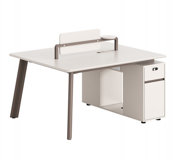 ΣΤΑΘΜΟΣ ΕΡΓΑΣΙΑΣ 2 ΘΕΣΕΩΝ NEWLINE HM18276 ΜΕΛΑΜΙΝΗ ΚΡΕΜ-ΠΟΔΙΑ ΑΛΟΥΜΙΝΙΟΥ 140x120x75Υεκ