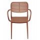 ΠΟΛΥΘΡΟΝΑ ΤΡΑΠΕΖΑΡΙΑΣ HILLIARD HM6644.08 ΑΛΟΥΜΙΝΙΟ ΣΕ TERRACOTTA 58x52x78Υεκ