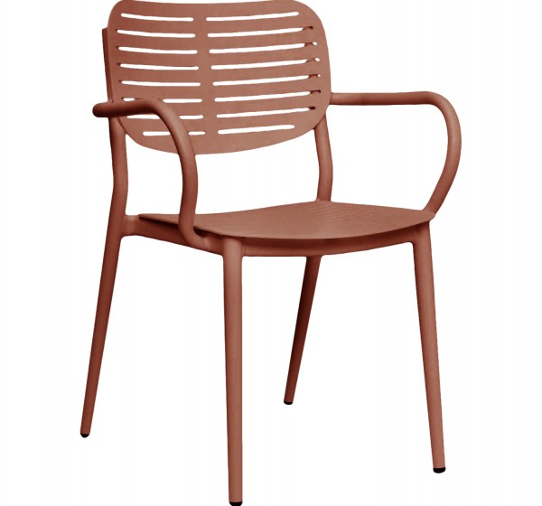 ΠΟΛΥΘΡΟΝΑ ΤΡΑΠΕΖΑΡΙΑΣ HILLIARD HM6644.08 ΑΛΟΥΜΙΝΙΟ ΣΕ TERRACOTTA 58x52x78Υεκ