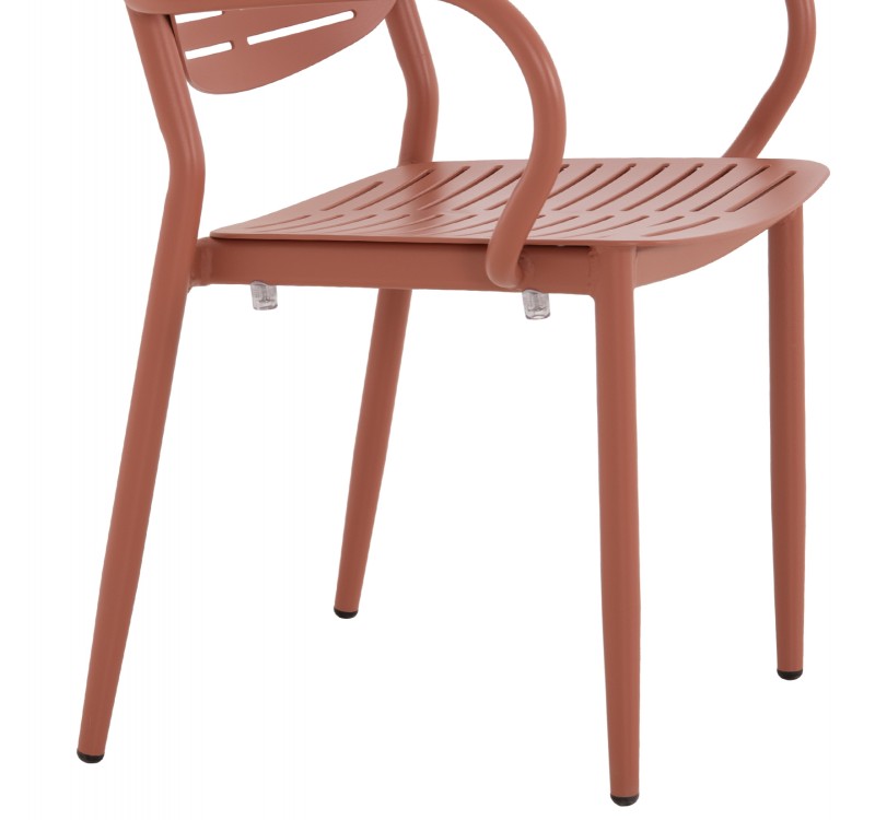 ΠΟΛΥΘΡΟΝΑ ΤΡΑΠΕΖΑΡΙΑΣ HILLIARD HM6644.08 ΑΛΟΥΜΙΝΙΟ ΣΕ TERRACOTTA 58x52x78Υεκ