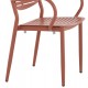 ΠΟΛΥΘΡΟΝΑ ΤΡΑΠΕΖΑΡΙΑΣ HILLIARD HM6644.08 ΑΛΟΥΜΙΝΙΟ ΣΕ TERRACOTTA 58x52x78Υεκ