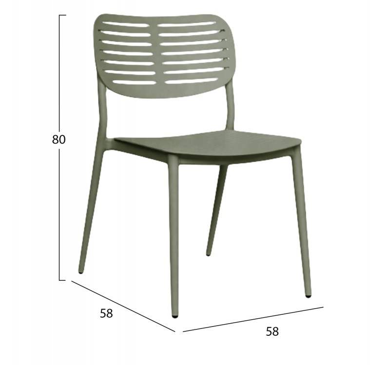 ΚΑΡΕΚΛΑ ΤΡΑΠΕΖΑΡΙΑΣ HILLIARD HM6645.07 ΑΛΟΥΜΙΝΙΟ OLIVE GREEN 46x54x78Υεκ