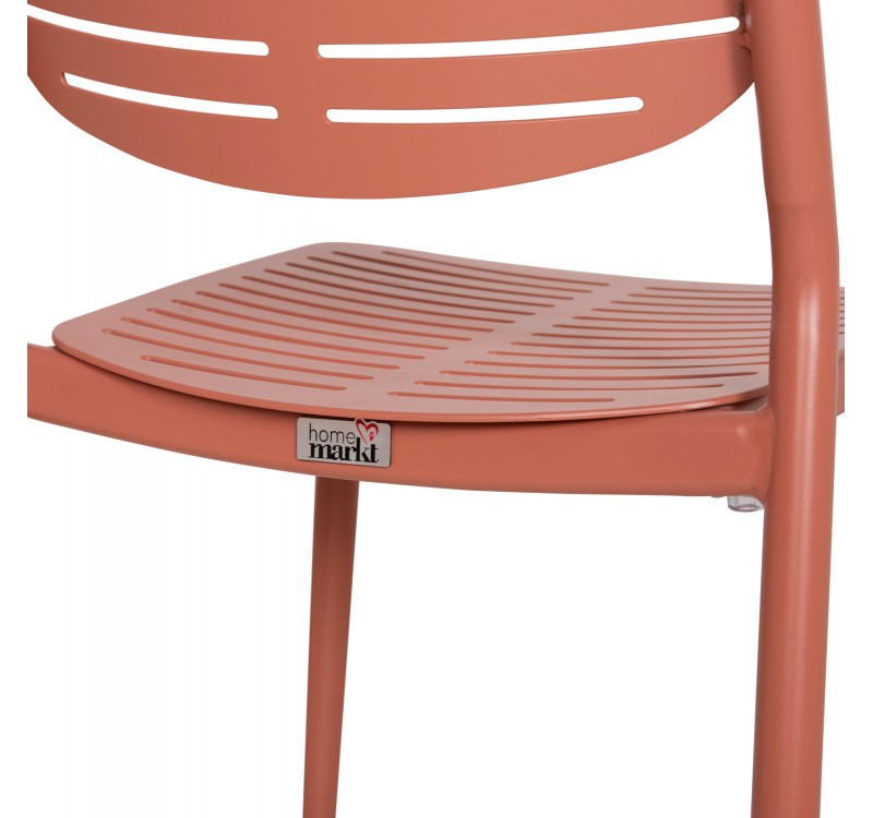 ΚΑΡΕΚΛΑ ΤΡΑΠΕΖΑΡΙΑΣ HILLIARD HM6645.08 ΑΛΟΥΜΙΝΙΟ ΣΕ TERRACOTTA 46x54x78Υεκ