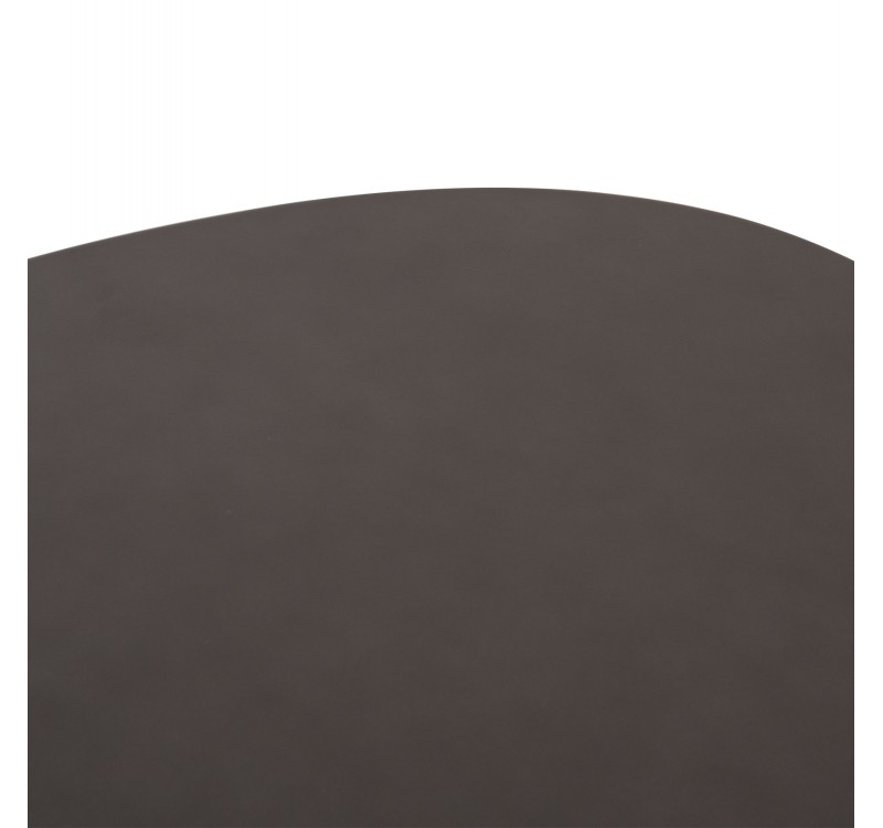 ΤΡΑΠΕΖΙ ΣΑΛΟΝΙΟΥ FIBER CEMENT ΟΒΑΛ BRECCAN HM6594.01 ΓΚΡΙ 130x70x42Υεκ