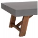 ΤΡΑΠΕΖΙ ΜΕΣΗΣ FIBER CEMENT & ΞΥΛΟ ΑΚΑΚΙΑΣ MAEVE HM6595.01 ΓΚΡΙ 130x70x46Υεκ.