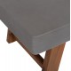 ΤΡΑΠΕΖΙ ΜΕΣΗΣ FIBER CEMENT & ΞΥΛΟ ΑΚΑΚΙΑΣ MAEVE HM6595.01 ΓΚΡΙ 130x70x46Υεκ.