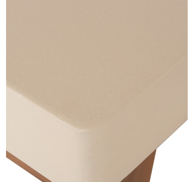 ΤΡΑΠΕΖΙ ΜΕΣΗΣ FIBER CEMENT & ΞΥΛΟ ΑΚΑΚΙΑΣ MAEVE HM6595.02 ΜΠΕΖ  130x70x46Υεκ.