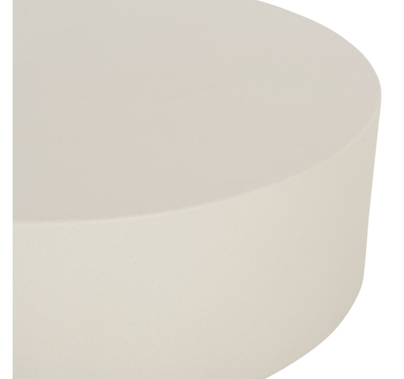 ΤΡΑΠΕΖΙ ΜΕΣΗΣ ΣΤΡΟΓΓΥΛΟ KYOKO HM6579.02 ΜΠΕΖ FIBER CEMENT Φ90x34Υεκ.