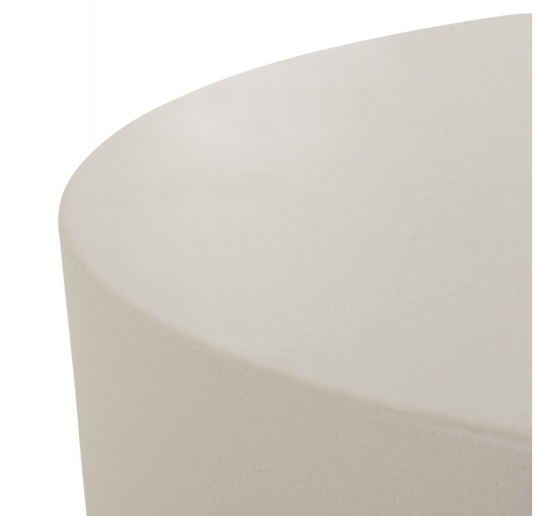 ΤΡΑΠΕΖΙ ΜΕΣΗΣ ΣΤΡΟΓΓΥΛΟ KYOKO HM6579.02 ΜΠΕΖ FIBER CEMENT Φ90x34Υεκ.