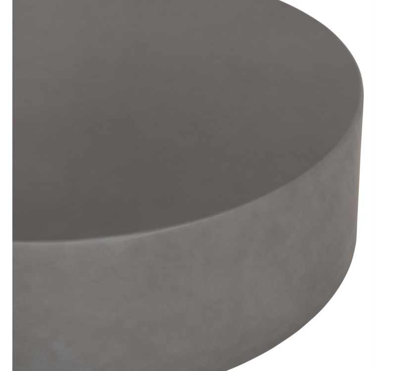 ΤΡΑΠΕΖΙ ΜΕΣΗΣ ΣΤΡΟΓΓΥΛΟ KYOKO HM6579.01 ΓΚΡΙ FIBER CEMENT Φ90x30Υεκ.