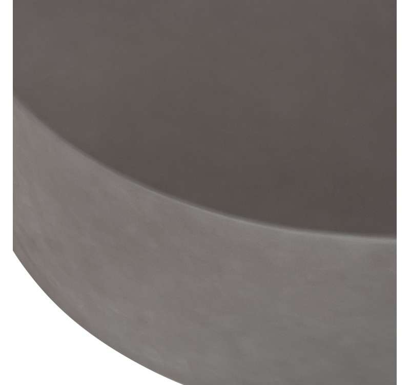 ΤΡΑΠΕΖΙ ΜΕΣΗΣ ΣΤΡΟΓΓΥΛΟ KYOKO HM6579.01 ΓΚΡΙ FIBER CEMENT Φ90x30Υεκ.