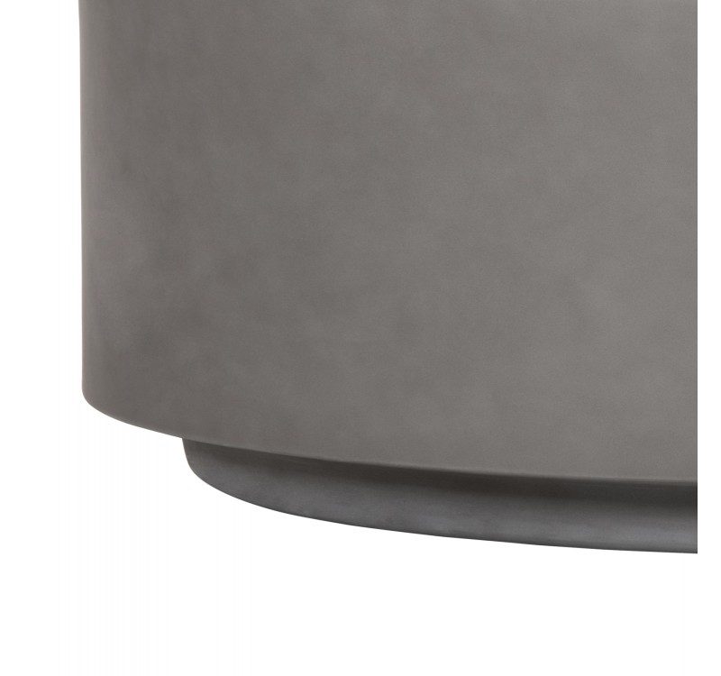 ΤΡΑΠΕΖΙ ΜΕΣΗΣ ΣΤΡΟΓΓΥΛΟ KYOKO HM6579.01 ΓΚΡΙ FIBER CEMENT Φ90x30Υεκ.