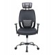 ΚΑΡΕΚΛΑ ΓΡΑΦΕΙΟΥ BRIEF HM1206.02 ΓΚΡΙ MESH--ΒΑΣΗ ΧΡΩΜΙΟΥ 63x64x122Υεκ.
