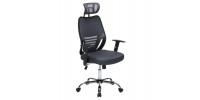 ΚΑΡΕΚΛΑ ΓΡΑΦΕΙΟΥ BRIEF HM1206.02 ΓΚΡΙ MESH--ΒΑΣΗ ΧΡΩΜΙΟΥ 63x64x122Υεκ.