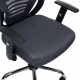 ΚΑΡΕΚΛΑ ΓΡΑΦΕΙΟΥ BRIEF HM1206.02 ΓΚΡΙ MESH--ΒΑΣΗ ΧΡΩΜΙΟΥ 63x64x122Υεκ.