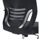 ΚΑΡΕΚΛΑ ΓΡΑΦΕΙΟΥ BRIEF HM1206.02 ΓΚΡΙ MESH--ΒΑΣΗ ΧΡΩΜΙΟΥ 63x64x122Υεκ.
