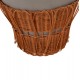 ΤΡΑΠΕΖΙ ΣΑΛΟΝΙΟΥ PERRAL HM18164.03L FIBER CEMENT ΓΚΡΙ-ΦΥΣΙΚΟ RATTAN--Φ55x45Υεκ