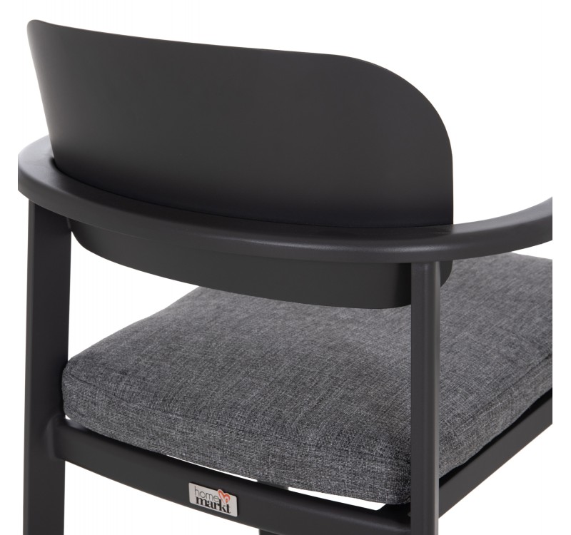 ΠΟΛΥΘΡΟΝΑ ΤΡΑΠΕΖΑΡΙΑΣ ELARA HM6414.01 ΓΚΡΙ ΑΛΟΥΜΙΝΙΟ-OLEFIN--ΞΥΛΟ TEAK 56x62x78Υεκ.