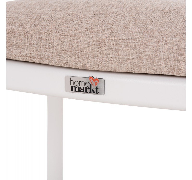 ΠΟΛΥΘΡΟΝΑ ΤΡΑΠΕΖΑΡΙΑΣ ELARA HM6414.02 ΛΕΥΚΟ ΑΛΟΥΜΙΝΙΟ-ΜΠΕΖ OLEFIN--TEAK 56x62x78Υεκ