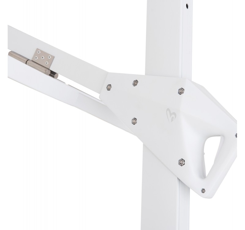 ΟΜΠΡΕΛΑ ΜΕ ΒΑΣΗ ΣΕΙΡΑ CANNOPY (flower) HM21286.02 ΑΛΟΥΜΙΝΙΟ-ΓΡΑΝΙΤΗΣ-ΛΕΥΚΟ 2,38x2,2μ