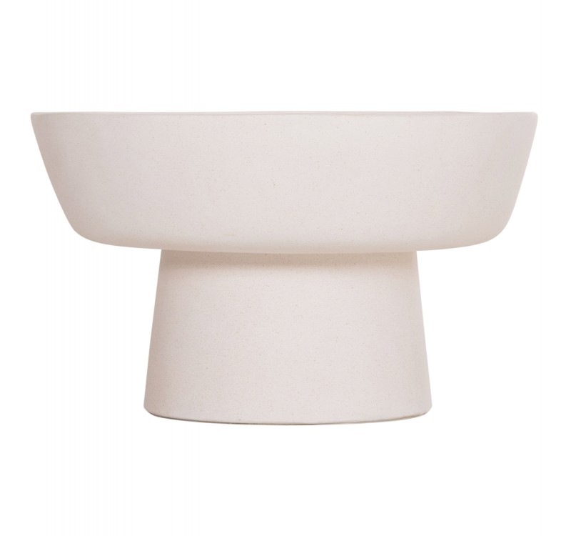 ΤΡΑΠΕΖΙ ΣΑΛΟΝΙΟΥ PIRSON HM18155.02 FIBER CEMENT ΣΕ ΛΕΥΚΟ--Φ60x36Υεκ.