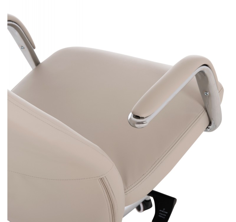 ΚΑΡΕΚΛΑ ΓΡΑΦΕΙΟΥ SONTY HM18354.10 ΑΝΟΙΧΤΟ ΓΚΡΙ PU ΔΕΡΜΑ--ΒΑΣΗ ΧΡΩΜΙΟΥ 64x68x125Υεκ