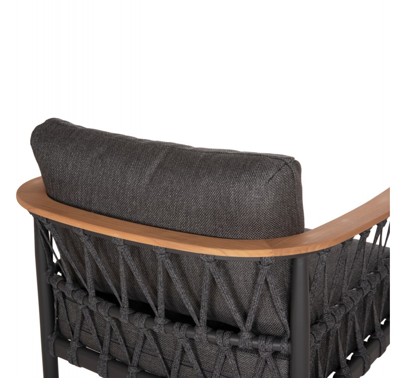 ΣΕΤ ΣΑΛΟΝΙ 5ΤΜΧ STREAM HM6426.01 ΑΝΘΡΑΚΙ ΑΛΟΥΜΙΝΙΟ-STRAP ΣΧΟΙΝΙ-OLEFIN