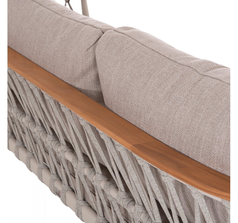 ΣΕΤ ΣΑΛΟΝΙ 5ΤΜΧ STREAM HM6426.02 ΚΡΕΜ ΑΛΟΥΜΙΝΙΟ--ΜΠΕΖ ΣΧΟΙΝΙ & OLEFIN