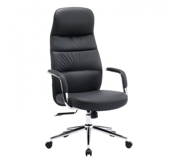 ΚΑΡΕΚΛΑ ΓΡΑΦΕΙΟΥ TEETER HM18355.01 ΜΑΥΡΟ PU ΔΕΡΜΑ--ΒΑΣΗ ΧΡΩΜΙΟΥ 67x66x121Υεκ