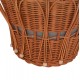 ΤΡΑΠΕΖΙ ΒΟΗΘΗΤΙΚΟ PERRAL HM18164.03S FIBER CEMENT ΓΚΡΙ-ΦΥΣΙΚΟ RATTAN--Φ42x36Υεκ