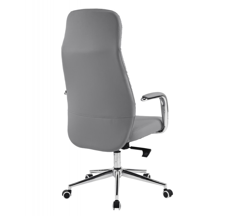 ΚΑΡΕΚΛΑ ΓΡΑΦΕΙΟΥ TEETER HM18355.10 ΓΚΡΙ PU ΔΕΡΜΑ--ΒΑΣΗ ΧΡΩΜΙΟΥ 67x66x121Υεκ