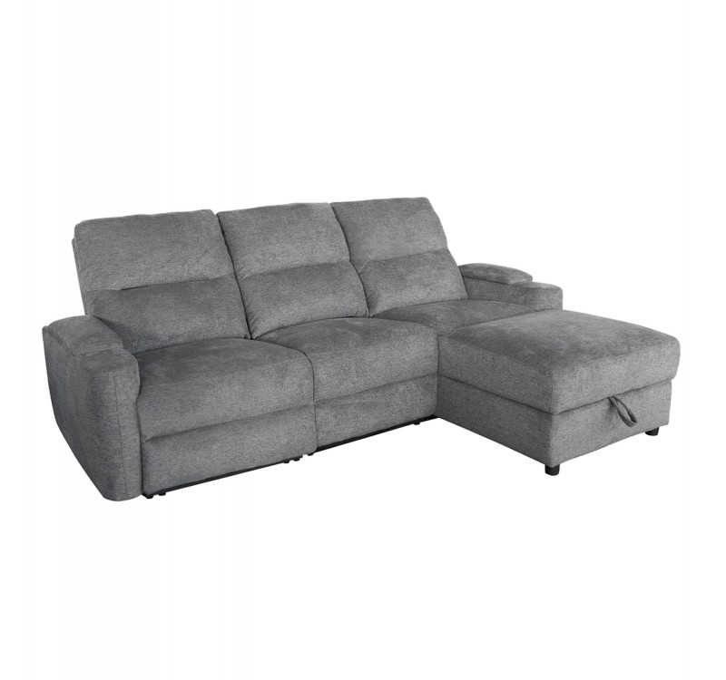 ΚΑΝΑΠΕΣ ΔΕΞΙΑ ΓΩΝΙΑ SYNTHIA HM3308.03R ΑΝΑΚΛΙΣΗ & ΑΠΟΘ.ΧΩΡΟΣ--ΓΚΡΙ 246x159x97Υεκ