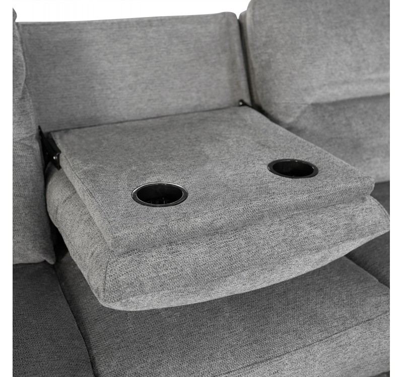 ΚΑΝΑΠΕΣ ΔΕΞΙΑ ΓΩΝΙΑ SYNTHIA HM3308.03R ΑΝΑΚΛΙΣΗ & ΑΠΟΘ.ΧΩΡΟΣ--ΓΚΡΙ 246x159x97Υεκ