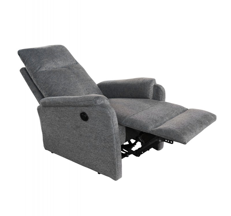 ΠΟΛΥΘΡΟΝΑ RELAX ΜΕ ΗΛΕΚΤΡΙΚΗ ΑΝΑΚΛΙΣΗ SYNTHIA HM3309.03 ΓΚΡΙ ΥΦΑΣΜΑ 75x87x102Yεκ