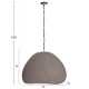 ΦΩΤΙΣΤΙΚΟ ΟΡΟΦΗΣ ΚΡΕΜΑΣΤΟ JAYLEN HM4703.03L FIBER CEMENT ΓΚΡΙ 65x55x45Υεκ.