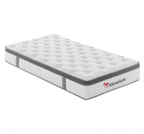 ΣΤΡΩΜΑ ΜΟΝΟ SILENTIUM HM749.01 POCKET SPRINGS--ΛΕΥΚΟ 90x190x30Υεκ.