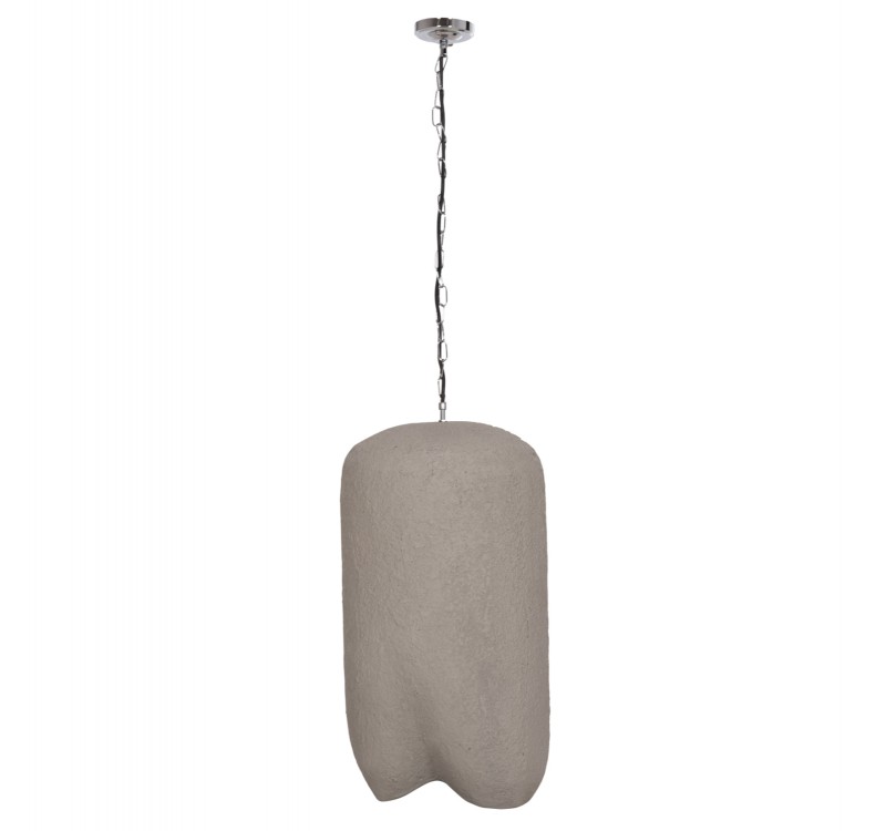 ΦΩΤΙΣΤΙΚΟ ΟΡΟΦΗΣ ΚΡΕΜΑΣΤΟ LOGKY HM4704.03L--FIBER CEMENT ΓΚΡΙ 35x35x67Υεκ